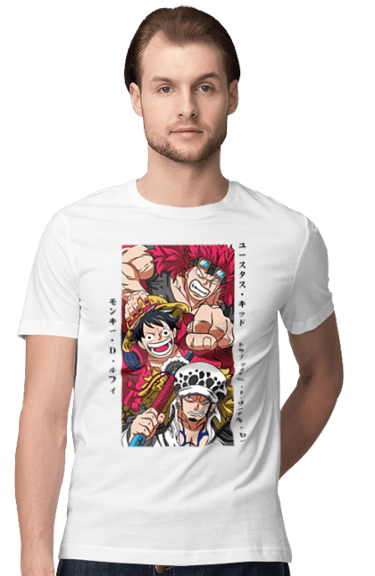 Футболка чоловіча з принтом "Ван Піс Луффі". Luffy, one piece, аніме, ван піс, великий куш, луффі, манга, монки де луффі, пірати. 2070702