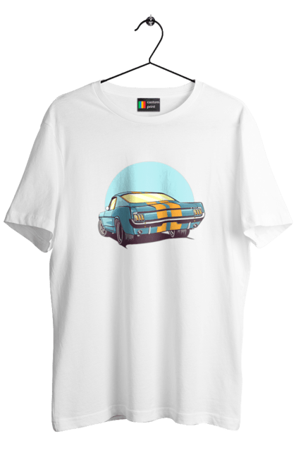 Футболка чоловіча з принтом "Авто". Авто, герой, гроші, монстр, музика, новий, персонаж, робот, супер герой. 2070702