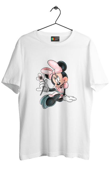 Футболка мужская с принтом Минни Маус. Mickey mouse, minnie mouse, дисней, микки, микки маус, минни маус, мультфильм. 2070702