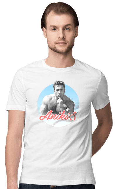 Футболка чоловіча з принтом "Біллі Херрінгтон". Аніки, біллі, біллі херрінгтон, гачі, гачімучі, гумор, прикольна, херрінгтон. 2070702