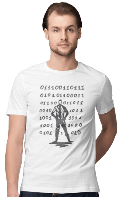 Футболка чоловіча з принтом "Програміст". Angular, c, css, html, it, javascript, jquery, php, python, react, svelt, vue, айтишник, айті, гумор, код, кодувати, прогер, програміст, програмісти, ти ж, ти ж програміст, тиж програміст. 2070702