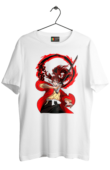 Men's t-shirt with prints Demon Slayer Yoriichi Tsugikuni. Anime, demon slayer, manga, tsugikuni, yoriichi, yoriichi tsugikuni. 2070702