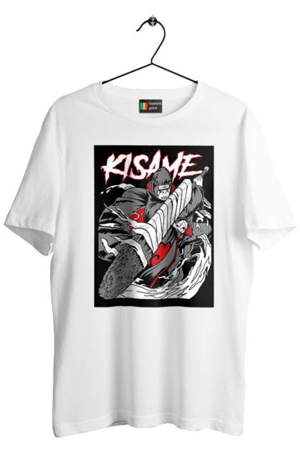 Men's t-shirt with prints Naruto. Anime, character, kisame hoshigaki, manga, naruto, ninja, tv series. 2070702