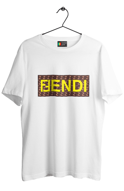 Футболка чоловіча з принтом "Fendi". Fendi, lvmh, бренд, будинок моди, італія, люкс, мода, одяг, сумка, фенді. 2070702