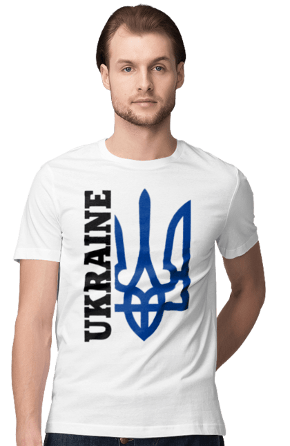 Футболка чоловіча з принтом "Герб України". Герб, україна. 2070702