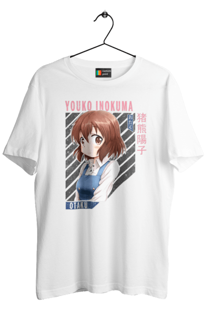 Men's t-shirt with prints Kiniro Mosaic Yoko Inokuma. Anime, gold mosaic, kiniro mosaic, kinmoza, manga, yoko, yoko inokuma. 2070702