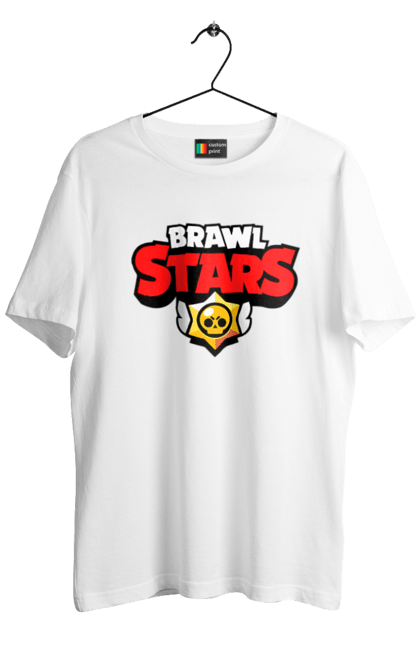 Футболка чоловіча з принтом "Brawl Stars". Supercell, бравл старс, гра, діти. CustomPrint.market