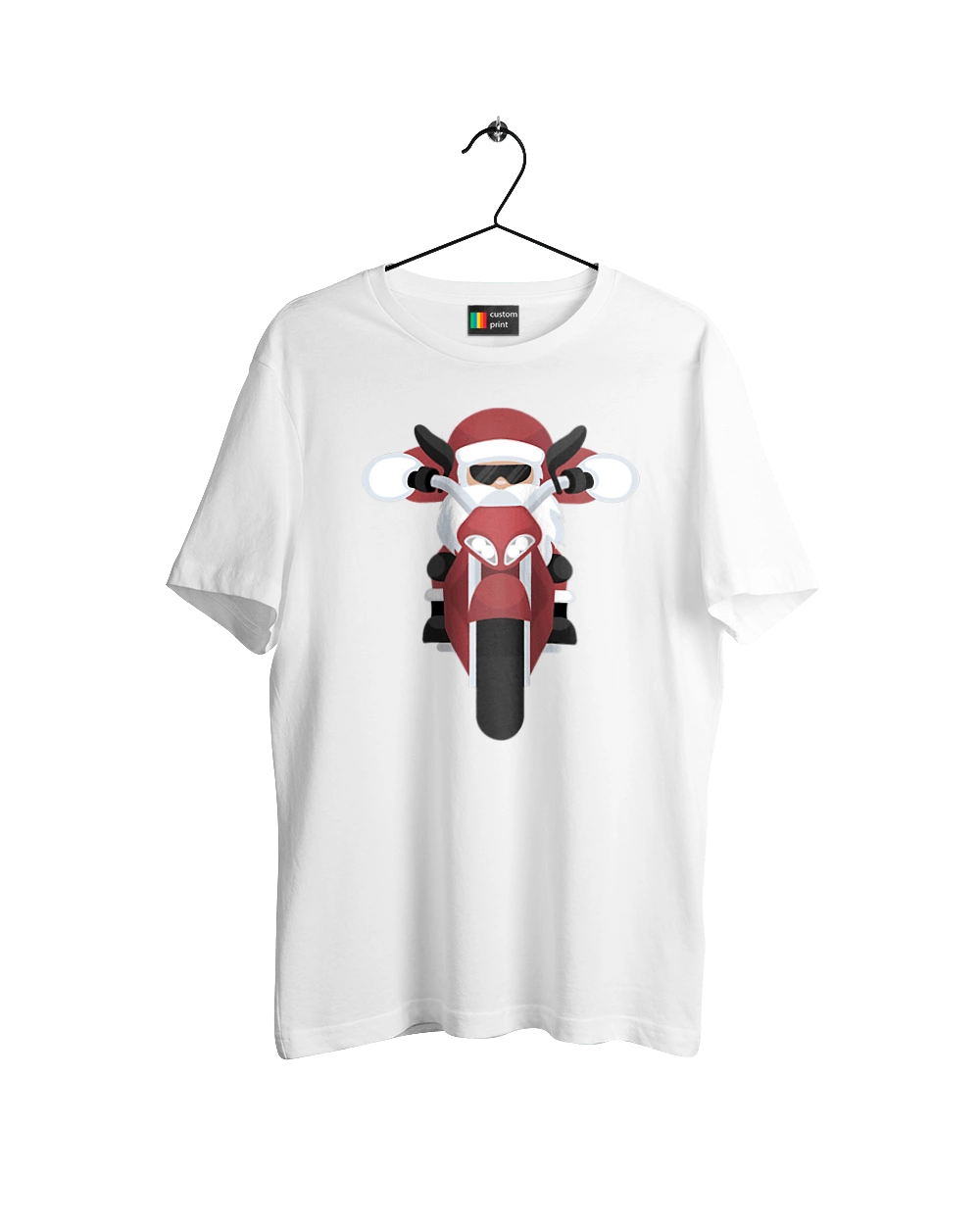 Santa on a motorcycle