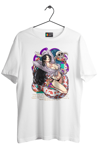 Men's t-shirt with prints One Piece Boa Hancock. Anime, boa hancock, manga, one piece, pirate empress, straw hat pirates. 2070702