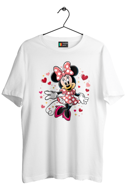 Футболка мужская с принтом Минни Маус. Mickey mouse, minnie mouse, дисней, микки, микки маус, минни маус, мультфильм. 2070702