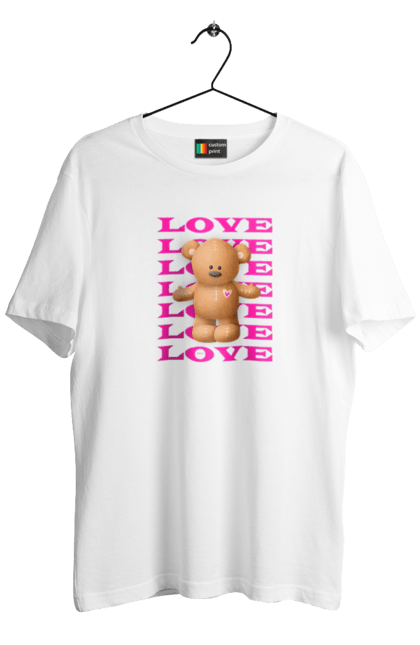 Футболка чоловіча з принтом "Love Teddy". Bear, love, teddybear. futbolka.stylus.ua