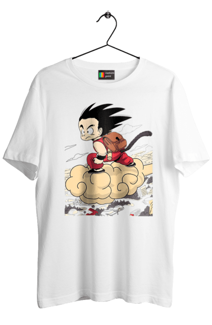 Men's t-shirt with prints Dragon Ball Son Goku. Anime, dragon ball, goku, manga, son goku, tv series. 2070702