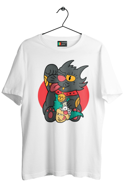 Men`s t-shirt with prints The Simpsons Krusty the Clown. Clown, krusty, krusty the clown, simpsons. 2070702