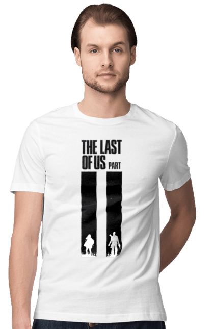 Футболка чоловіча з принтом "Last of Us". Playstation, ps5, виживання, гра, жахи, комп`ютерна гра, людожери. PrintMarket - інтернет-магазин одягу та аксесуарів з принтами плюс конструктор принтів - створи свій унікальний дизайн