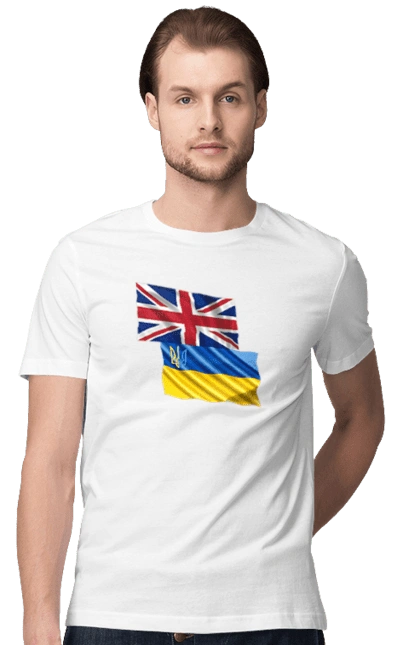 Flag United Kingdom, Flag Ukraine, Support Ukraine