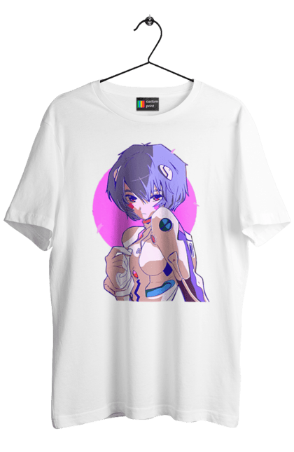 Men's t-shirt with prints Evangelion Rei. Anime, evangelion, eve, kaoru, manga, rei ayanami, shinji. 2070702