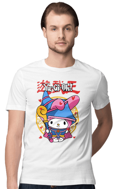 Men's t-shirt with prints Yu Gi Oh! My Melody. Brand, character, hello kitty, my melody, yu gi oh, yugio. 2070702