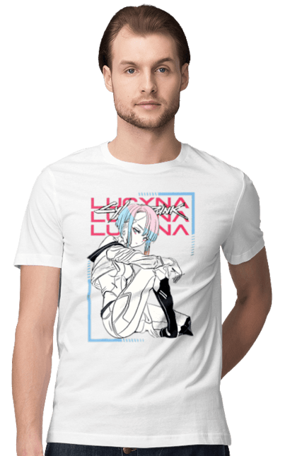 Men's t-shirt with prints Cyberpunk: Edgerunners Lucy. Anime, cd project, cyberpunk, edgerunners, game, lucy, netflix, video game. 2070702