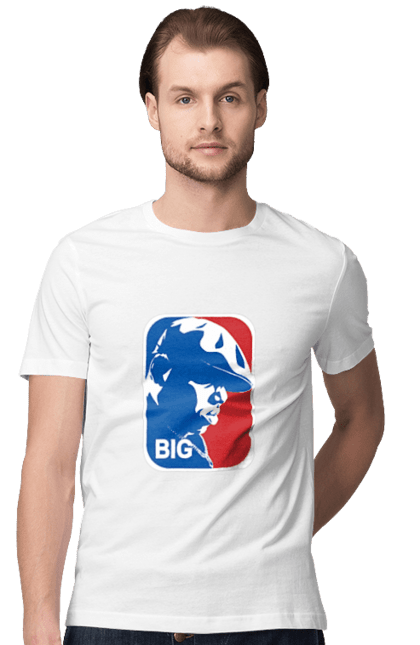Men's t-shirt with prints Notary B.I.G. Biggie smalls, east coast, notary ran, rap artist, rap legend, rap music. CustomPrint.market