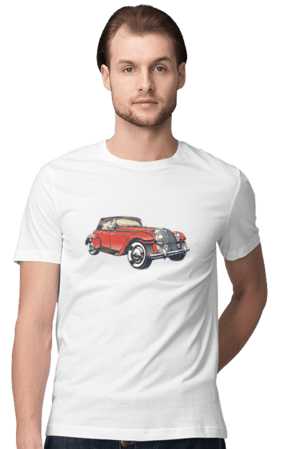 Men`s t-shirt with prints Car Rarity. Car, retro. 2070702
