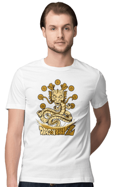 Men's t-shirt with prints Dragon Ball Shenron. Anime, dragon ball, manga, shenron, tv series. 2070702