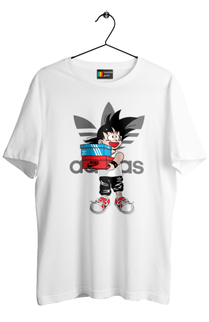 Футболка мужская с принтом Adidas Сон Гоку. Adidas, anime, dragon ball, son goku, адидас, аниме, гоку, жемчуг дракона, манга, сон гоку. 2070702