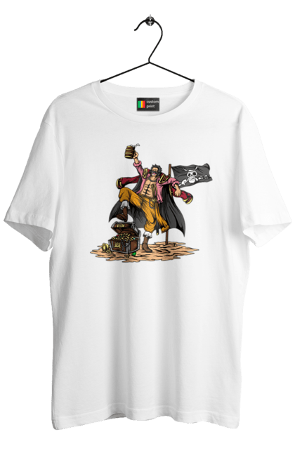 Men's t-shirt with prints One Piece Gol D. Roger. Anime, gol d. roger, gold roger, manga, one piece, straw hat pirates. 2070702