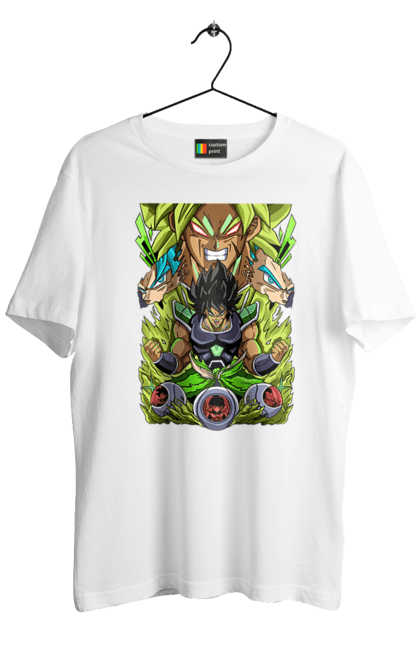 Футболка чоловіча з принтом "Перли дракона Бролі". Broly, dragon ball, manga, аніме, бролі, манга, перли дракона. 2070702