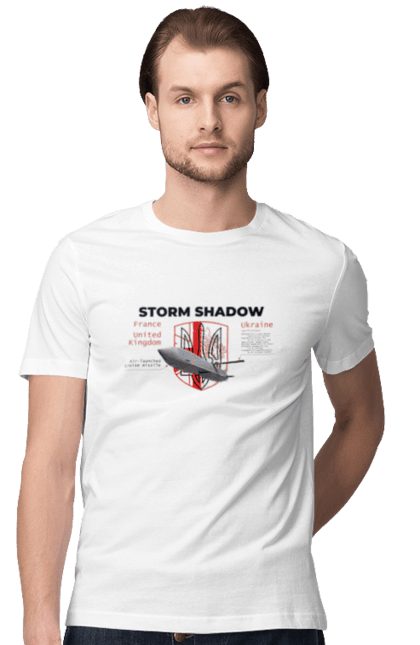 Футболка чоловіча з принтом "Storm Shadow". F16, nasams, storm shadow, zuzana, гаубиця, два герби, залужний, сюзанна. 2070702