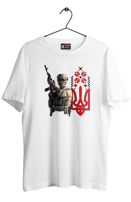 Футболка чоловіча з принтом "Гвардія наступу". F 16, himars, leopard, patriot, гвардія наступу, контрнаступ, літо 2023, літо контрнаступ, перемога. 2070702