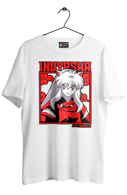 Футболка чоловіча з принтом "Inuyasha". Anime, inuyasha, manga, rumiko takahashi, аніме, демон охоронець, манга, руміко такахасі. 2070702