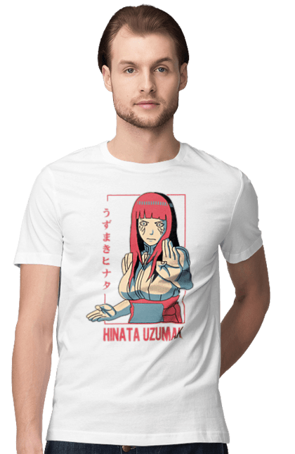 Men's t-shirt with prints Naruto Hinata Hyuga. Anime, hinata, hinata hyuga, hyuga, manga, naruto. 2070702