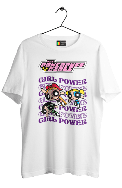 Футболка чоловіча з принтом "Круті дівчата". Cartoon network, powerpuff girls, квітка, круті дівчата, мультсеріал, серце, суперкрихітки. 2070702