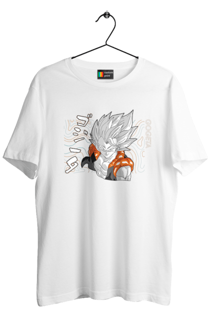 Men's t-shirt with prints Dragon Ball Gogeta. Anime, dragon ball, gogeta, goku, manga, tv series. 2070702