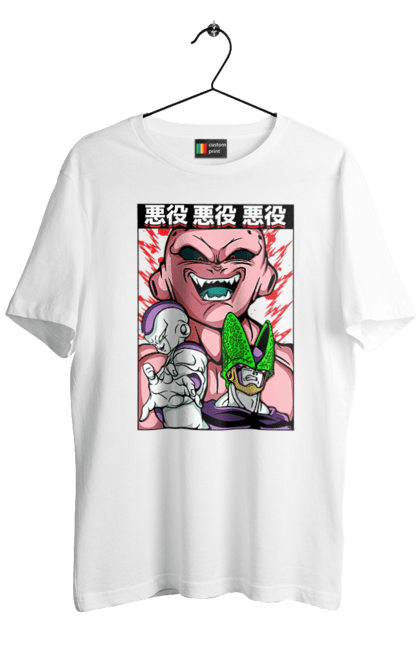 Men's t-shirt with prints Dragon Ball Majin Buu. Anime, antagonist, dragon ball, majin buu, manga, tv series. 2070702