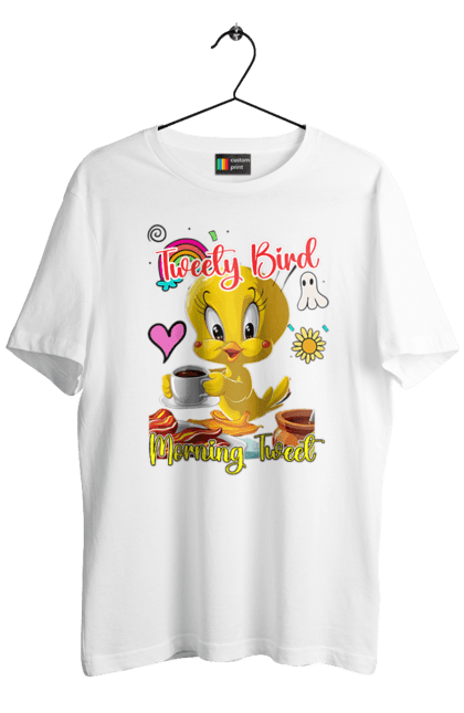 Men's t-shirt with prints Tweety Pie. Bird, looney tunes, tweety, tweety bird, tweety pie, warner bros. 2070702