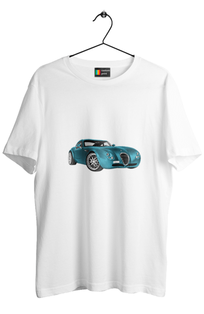 Футболка чоловіча з принтом "Авто.7". Авто, блакитний, графіка, ретро авто, фото. 2070702