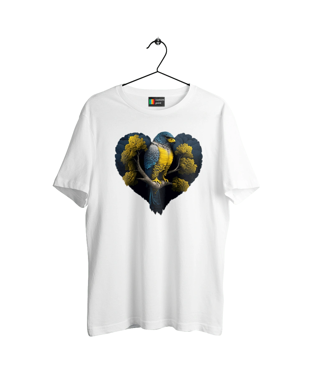 Blue and yellow falcon