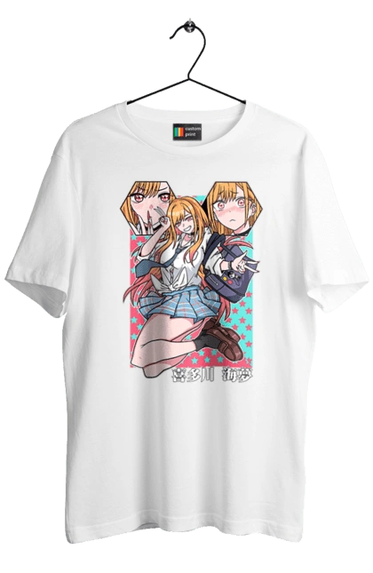 Футболка мужская с принтом Эта фарфоровая кукла влюбилась. Anime, manga, my dress-up darling, аниме, манга, марин, марин китагава, фарфоровая кукла. 2070702