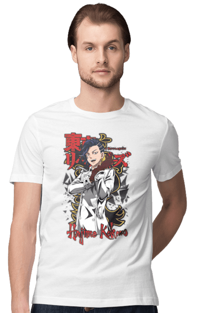 Men's t-shirt with prints Tokyo Revengers Hajime Kokonoi. Anime, black dragon, film, hajime kokonoi, manga, tokyo manji gang, tokyo revengers, tv series. 2070702