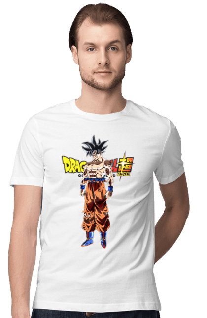 Футболка мужская с принтом Жемчуг дракона Сон Гоку. Anime, dragon ball, manga, son goku, tv series, аниме, гоку, жемчуг дракона, манга, сон гоку. 2070702