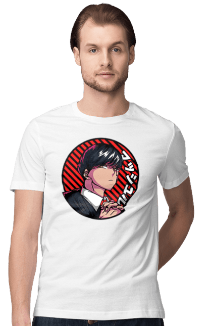 Men's t-shirt with prints Magic and Muscles Mash Burnedead. Adventure, comedy, magic and muscles, manga, mash burnedead. 2070702