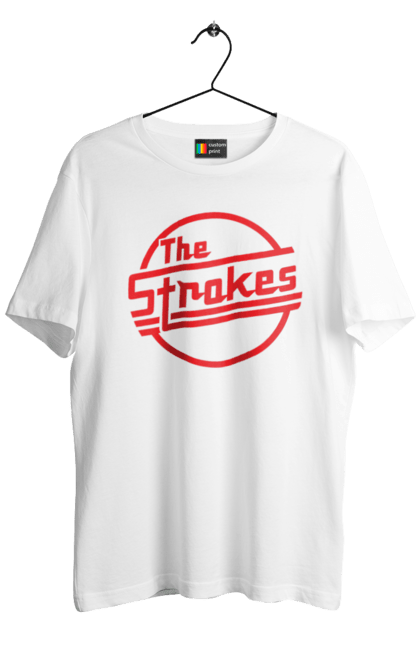 Футболка чоловіча з принтом "The Strokes". Strokes, альтернативний рок, гаражний рок, група, інді, інді рок, музика, постпанк ривайвл, рок. 2070702