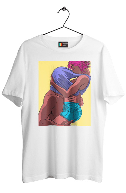 Футболка чоловіча з принтом "Чоловік Під Майкою У Дівчата". Пристрасть, сиськи. 2070702