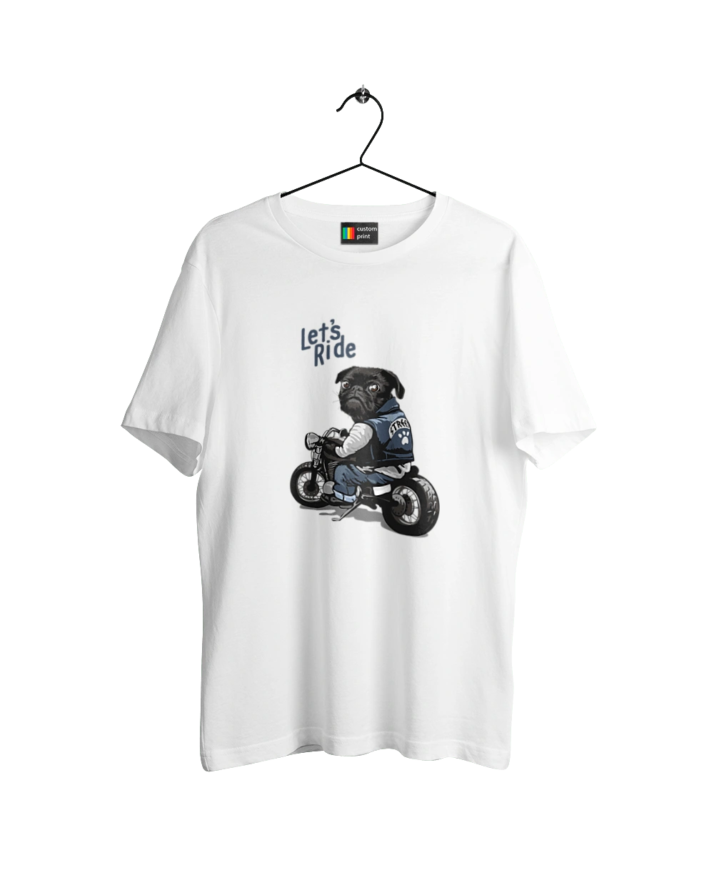 Мопс на мотоцикле