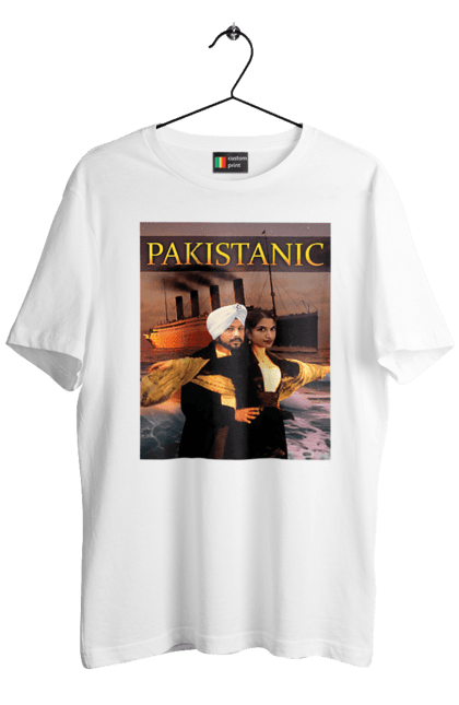 Футболка чоловіча з принтом "Pakistanic". Гумор, кіно, креативні, пакістан, приколи, прикольні, смішні, титанік, тренди, фільми. 2070702