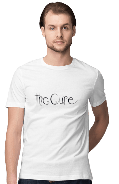 Футболка мужская с принтом The Cure. Cure, kiss me, альтернативный рок, готик-рок, группа, дрим-поп, музыка, новая волна, постпанк, рок. 2070702