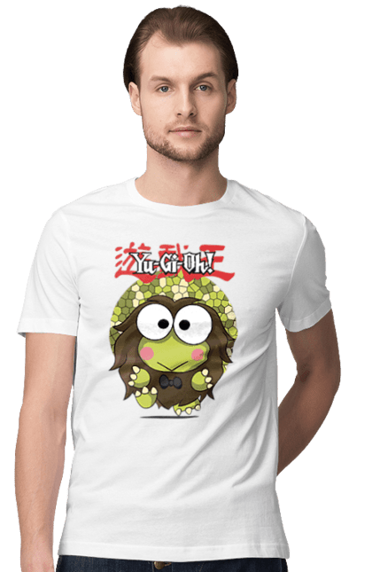 Men's t-shirt with prints Yu Gi Oh! Keroppi. Brand, character, hello kitty, keroppi, yu gi oh, yugio. 2070702