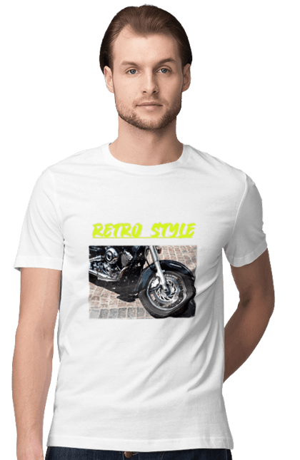 Men`s t-shirt with prints Moto2. Bike, motorbike, retro, road, speed, style. 2070702