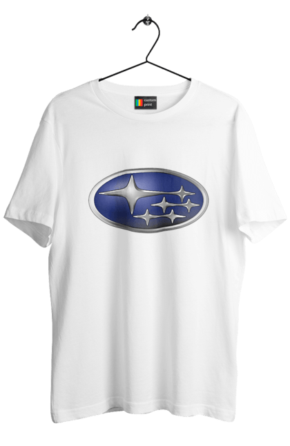 Футболка чоловіча з принтом "Subaru". Авто, логотип, субару. 2070702
